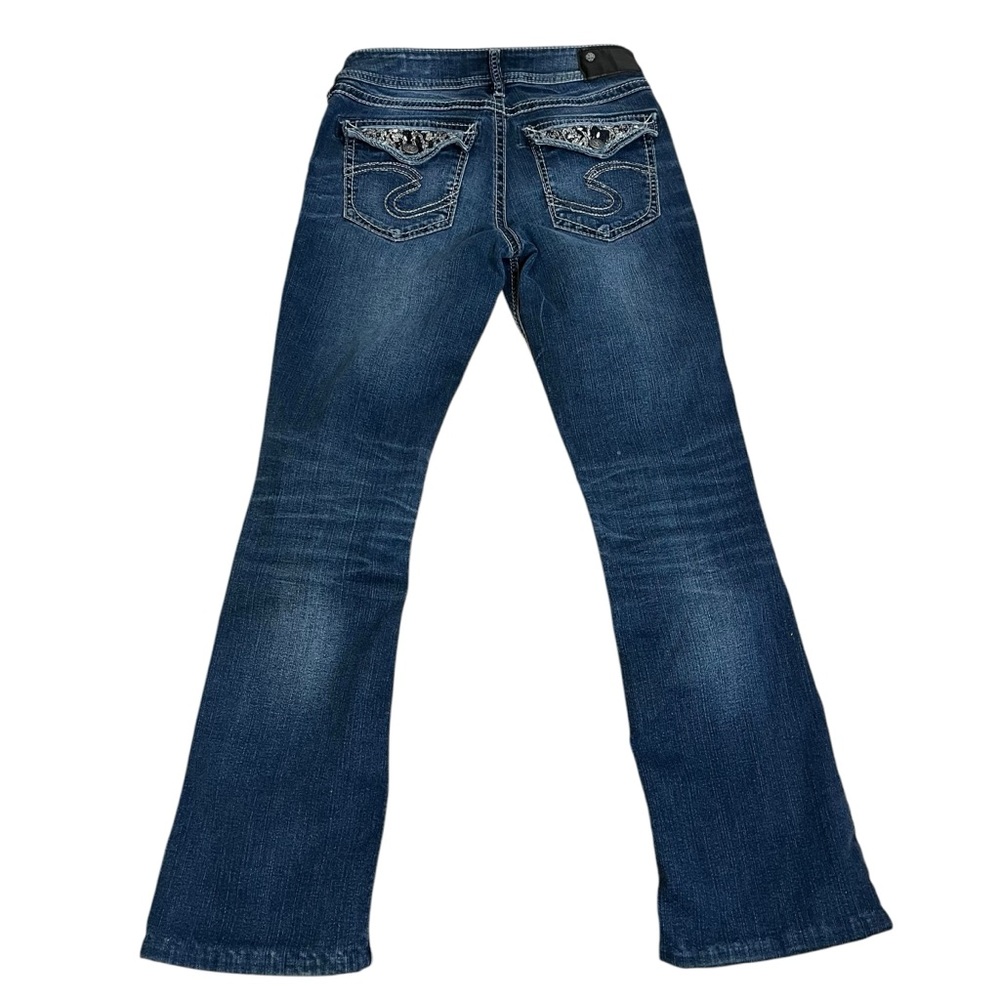 Silver Suki Mid Boot Jeans Sz 28
